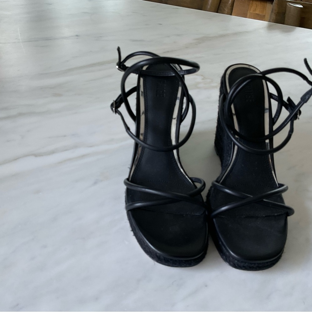 Elegant Paige Black Strappy Women's Sandals